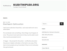 Tablet Screenshot of kudithipudi.org